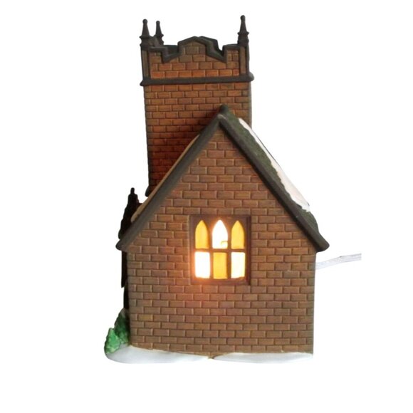 Dept.56 Dickens Sudbury Church Christmas Village Light-Up House Building - Picture 4 of 10
